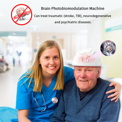 Оборудование мозга шлема 810nm мозга PDT Photobiomodulation терапевтическое