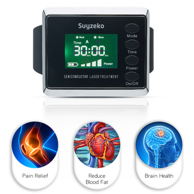 наручные часы терапией лазера 650nm 450nm холодные для обработки диабета