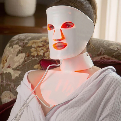 7 цветов привели маску PDT красоты Phototherapy привели лицевой свет машины вверх по приведенным терапией инструментам заботы кожи SPA лицевого щитка гермошлема